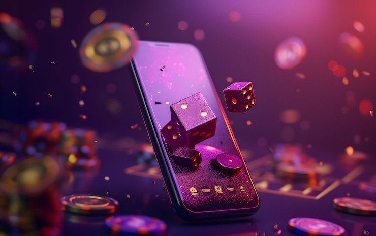 Simbol Phoenix yang bersinar dengan efek animasi di permainan slot