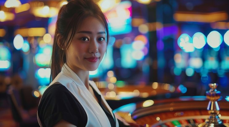Roulette langsung dengan tampilan multi-kamera di badak178